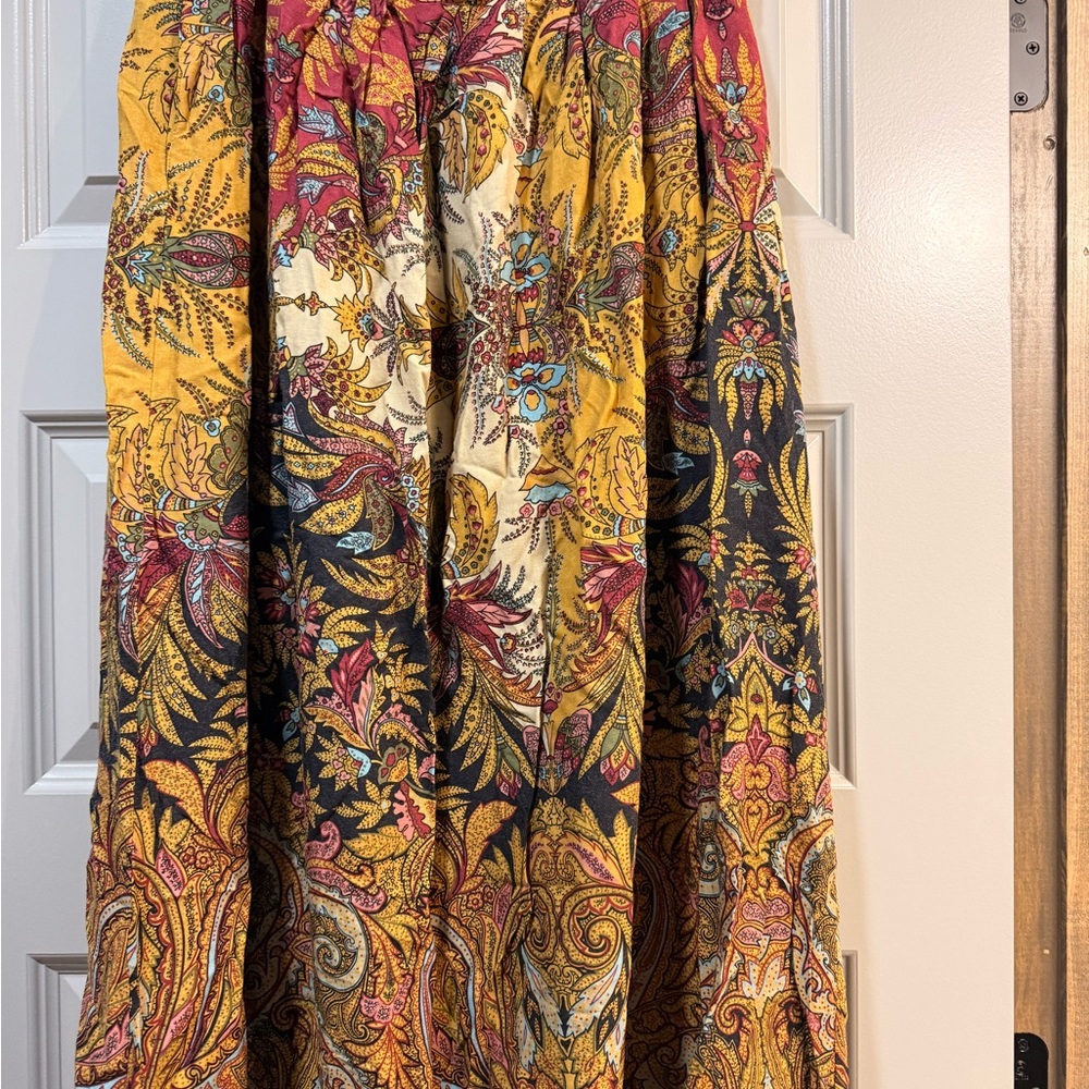 Leslie Fay Multicolor Paisley Maxi Skirt